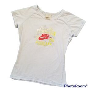 Nike Women's Federacion Mexicana Tee T-Shirt Light Blue Size Medium 100% Cotton